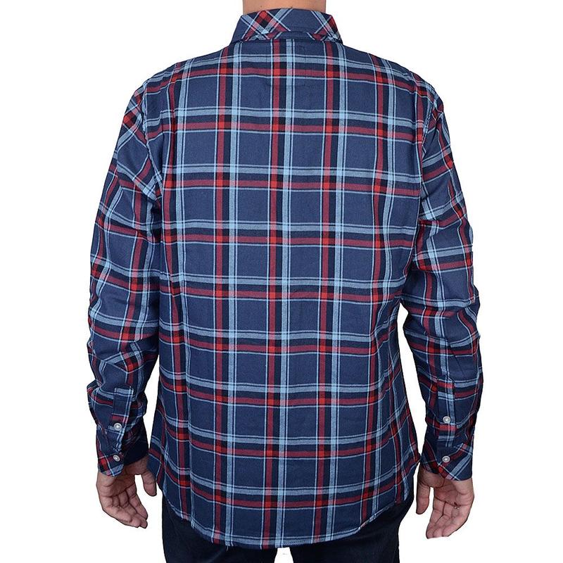 Camisa Masculina Nicoboco ML Flanela Xadrez Nomad Marinho - 24516
